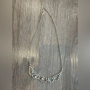 Elegant Silver Necklace with Crystal Accents